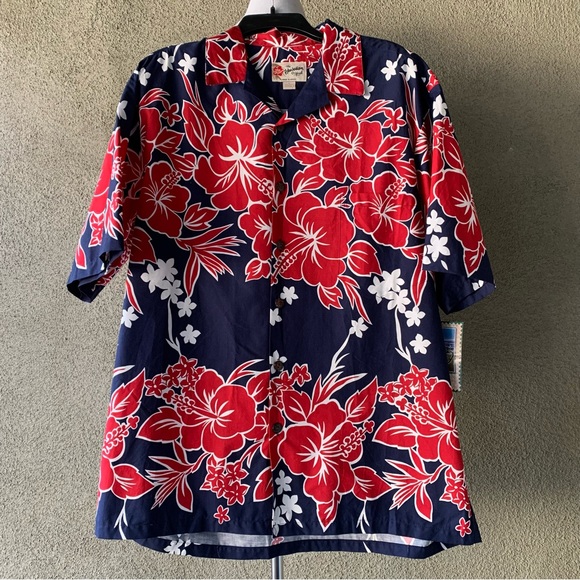 🌴 “Hilo Hattie” NWT Hawaiian Aloha Shirt size L 🌴 - Picture 2 of 12